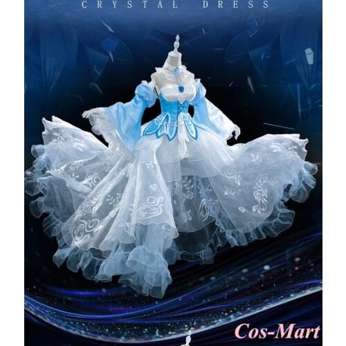 Re:Life In A Different World From Zero Rem Cosplay Costume Gorgeous Crystal Flower Marry Formal Dress Female Role Play Clothing