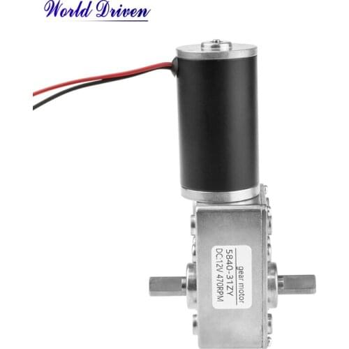 5840-31zy Reduction Dc12v 24v 7rpm-470rpm Geared Reducteur 70kg.cm Large Torque High Power Worm Gear Motor