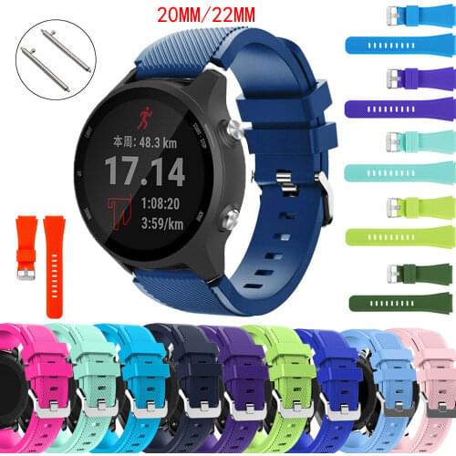 Band Silicone For Garmin Approach S40 Vivoactive 3 4 Hr Move 3 Honor Magic Watch Strap Forerunner 645 245/55 158 Fenix Correa