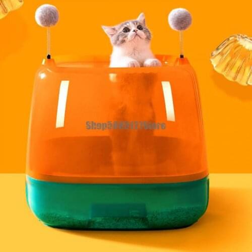 Top In Cat Litter Basin, Anti Splash, Super Large Fully Enclosed Drawer Cat Litter Basin, Toilet Excrement Basin, Cat Products