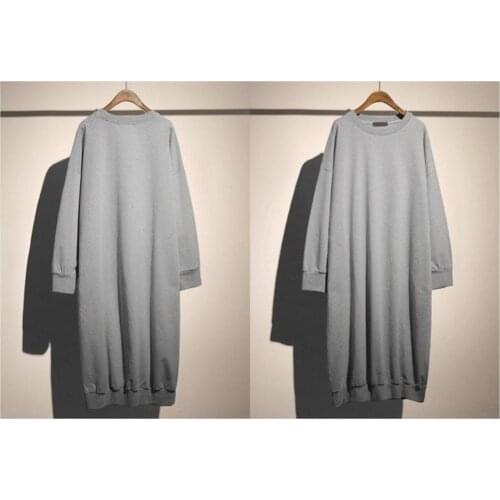 Women Longline Asymmetrics Cuts Overlong Oversized Long Dress Pullover / Knee Below - Maxi Dress Sweatshirt Hoodie