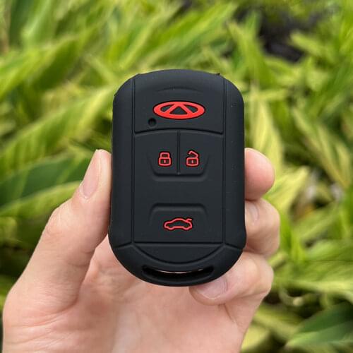 3 button silicone car key cover case for Chery Tiggo 3 8 7 5X 2019 2020 remote key
