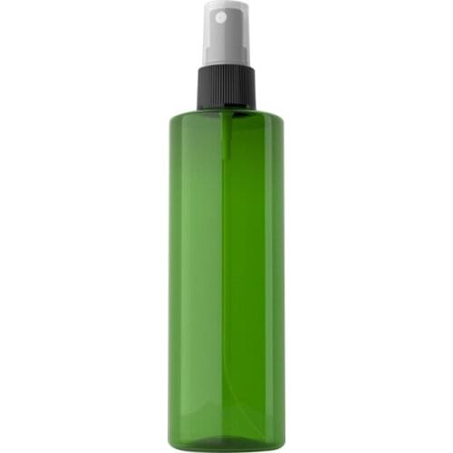 30pcs 250ml white cosmetic spray bottles for cosmetics packaging, 250cc empty plastic PET container with mist sprayer pump