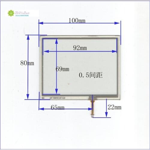 AT 1241C A1 4inch 4 lins Resistance Touch Screen glass touchsensor 100*80 touchglass digitizer GLASS 100mm*80mm