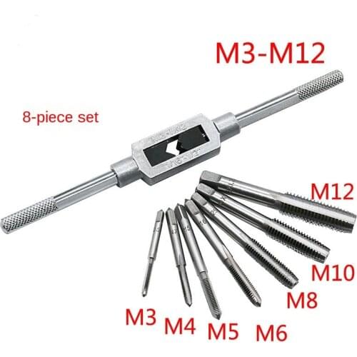 8pcs/6pcs Metal Screw Tap Holder M3-M12 for Metal Processing Wrench Holder Hand for Process Internal Threads