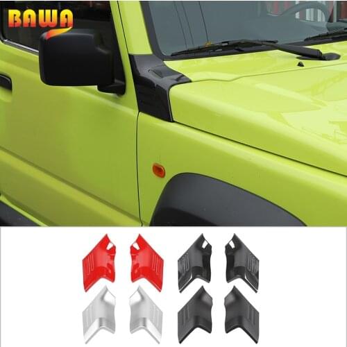 BAWA Car Stickers for Suzuki Jimny Engine Cover Angle Hood Decal Cover Trim Accessories For Suzuki jimny 2019 2020