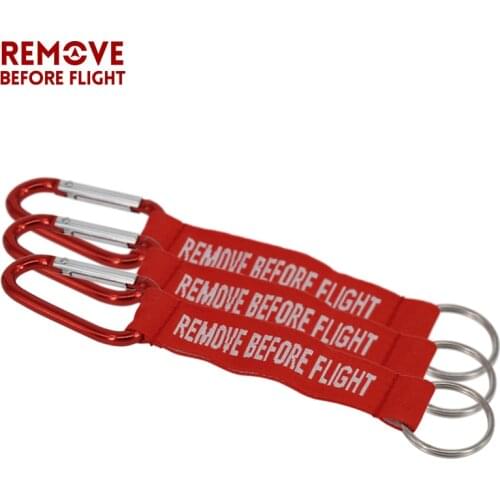 Remove Before Flight Red Key Chain OEM Keychains Key Ring Luggage Safety Tag Label for Car Motorcycle Aviation Gift Bijoux 10pcs