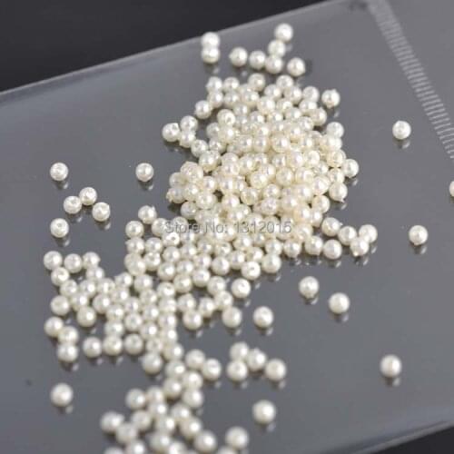 Hot sale 4000pcs 3mm Pearl Beads Acrylic Spacer Ball Beads Fit Jewelry Making Diy YKL0157