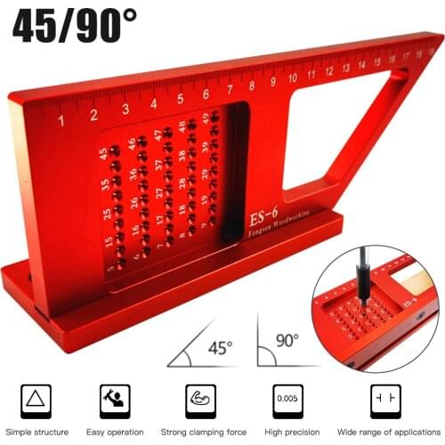 Wood Working Ruler Woodworking Scribe Mark Line Gauge T-Type CrossOut Carpenter Angle Ruler Precision Measurement Measuring Tool
