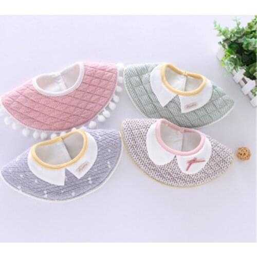Newborn Baby Boy Baby Scarf Waterproof Saliva Baby Bib Saliva Towel Bib Cartoon Soft Bib Suede Waterproof Layer Bibs Waterproof