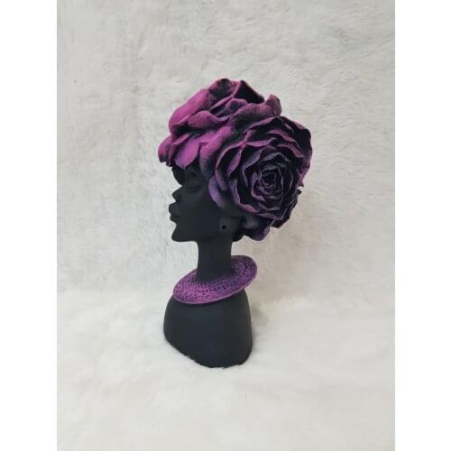EU HOME DECORATION AROSE ROSE ŞAPKALI WOMEN DECOR BLACK FUCHSIA