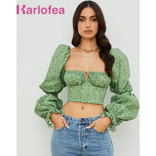 Блузки с принтом Karlofea China At AliExpress