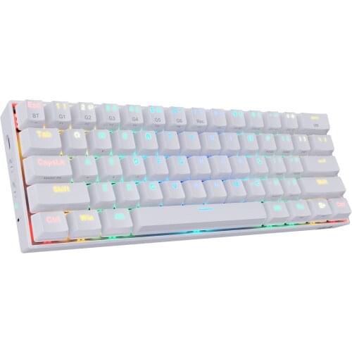 Redragon K530 Draconic 60% Compact RGB Wireless Mechanical Keyboard with Brown Switches and 16.8 Million RGB Lighting for PC