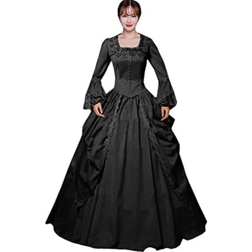 Top Sale Vertical Gothic Victorian Dress Reenactment Costume