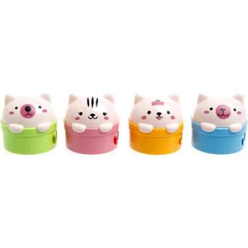 Cute Bear Pencil Sharpener for Pencils Student School Office Supplies Stationery