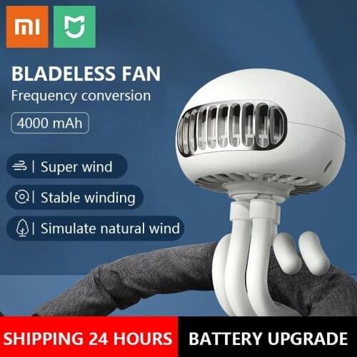 Xiaomi Mijia Fan Baby Stroller Mini Fan Portable Silent Usb Desktop Small Leafless Bed Clip-on Octopus Portable Electric Fan