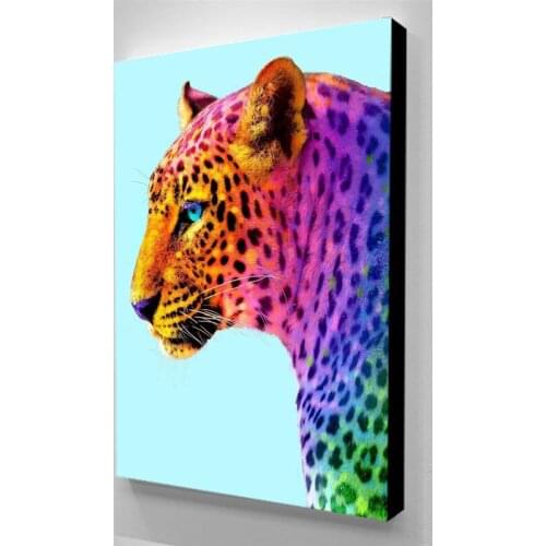 Modular Canvas Painting Rainbow Leopard Home Decor Pictures Tiger Animal Modern Printed Poster For Living Room Wall Art No Frame