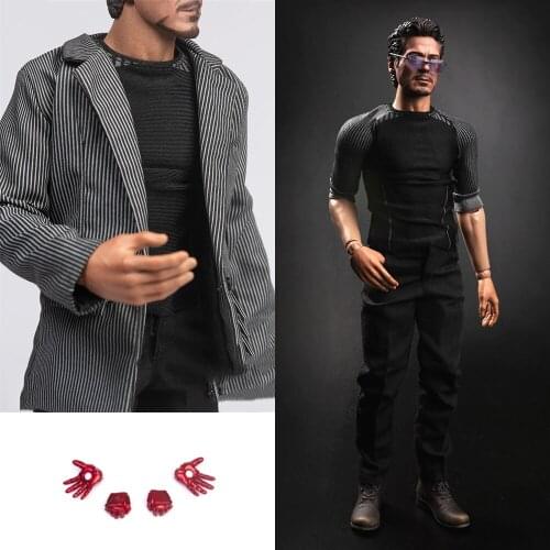 TYM064 In Stock 1/6 Scale Male Figure Clothes Accessory Repairman Tony Leisure Clothes Set Model for 12'' Muscle Action Figure