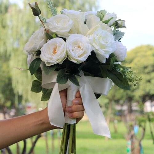 New Arrival Hot Wedding Bouquet Succulent Plants Green Artificial Bridal Bouquets Women bouquet de mariage