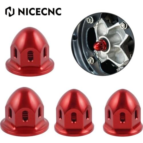NICECNC ATV Front Spindle Nuts For YAMAHA RAPTOR 700 SPECIAL EDITION YFZ450 2007 YFZ450R 2009-2010 GRIZZLY 350 2WD 4WD 2008 2010
