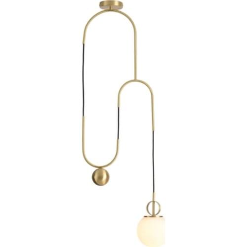 Retro Minimalist creativity Loft LED Pendant Lights Industrial Creative Pulley Design Hanging Light for Living Dining Room