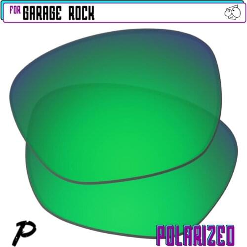 EZReplace Polarized Replacement Lenses for - Oakley Garage Rock Sunglasses - Green P