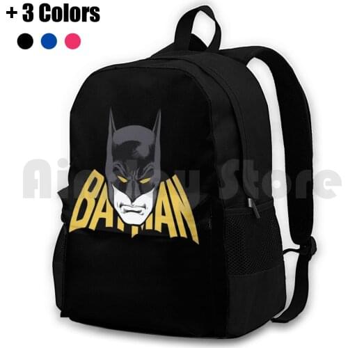 Super Hero Bat Outdoor Hiking Backpack Riding Climbing Sports Bag Bat Superhero Comics