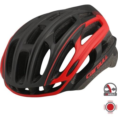 CAIRBULL 4D PLUS Road Bike Helmet Unisex Ventilation Bicycle Helmet Racing Cycling Helmet With Night Safety Riding Tail Light