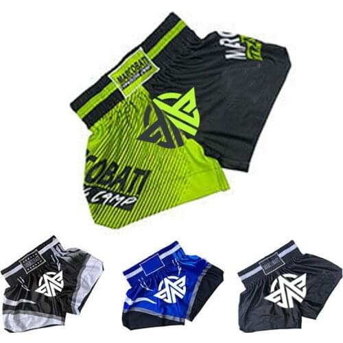 Muay Thai Shorts Breathe Freely Thai Pants Mma Training Sanda Suit Training Sports Fitness Fighting Embroidered Kickboxing