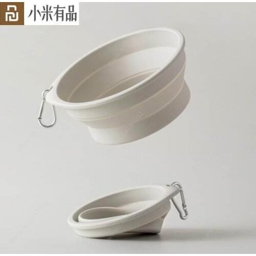 Youpin Jordan&Judy Folding Pet Feeding Bowl Foldable Cat Dog Food Container Portable Water Bowl Feeder Eco-Friendly Silicone