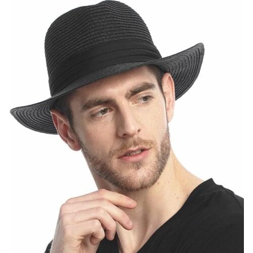 Summer Beach Straw Hat Men Panama Ladies Cap Fashionable Handmade Casual Wide Bride Brim Sun Hats for Women sombreros de mujer