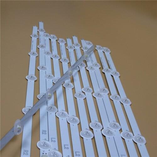 TV LED Bars For LG 50LA6150 50LA6154 50LA6156 50LA615S 50LA615V -ZB -ZA LED Backlight Strip Kit 5LED Lamp Lens 12 Bands LC500DUE
