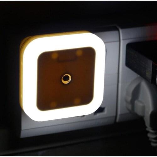 LED Light Control Sensor Night Light Wireless Mini EU US Plug Night Light Lamp For Kids Bathroom Kitchen Bedroom Lights Light
