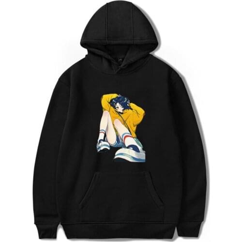 Wonder Egg Priority Hoodie Ai Kawaii leisure Aesthetic Fashion Pocket Paragraph Loose Casual Sweatshirts Anime Carton Cute Print