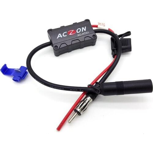 Universal Automobile Car FM AM Radio Stereo Antenna Signal Amplifier Booster