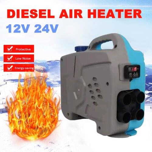 Auxiliary Heater 12V 24V 5KW Fuel Heater 4-hole LCD Display Air Heater For Websato Eberspacher Car Parking Heating For Motor