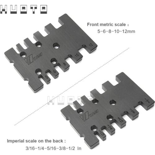 High Precision Tenon Caliper Metric and Imperial Card Gauge Woodworking Router Saw Table Machine Measuring Tool Ruler