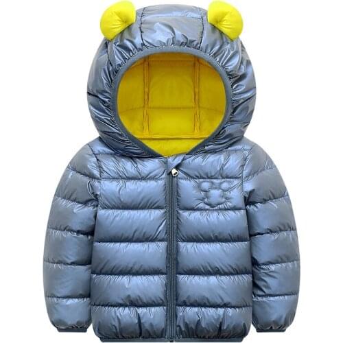 Winter Coat 2020 New Autumn Winter Childrens Down Padded Jacket Embroidered Coat No wash Keep warm Boys Girls Jacket 1-6 Years