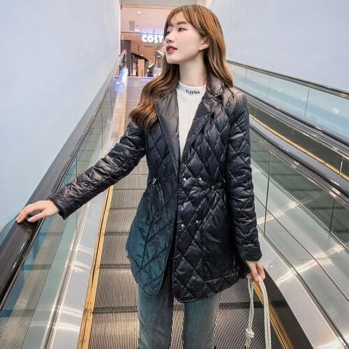 Winter Women Jacket Cotton Clothes 2021 New Solid Casual Ladies Parka Overcoat Korean Loose The Waist Warm Coats Kobieta Kurtka