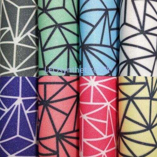 1PC 21X29CM Synthetic Letaher, Cuero Sintetico Printed Glitter Leather For Making Bows Accessories LEOsyntheticoDIYR267A