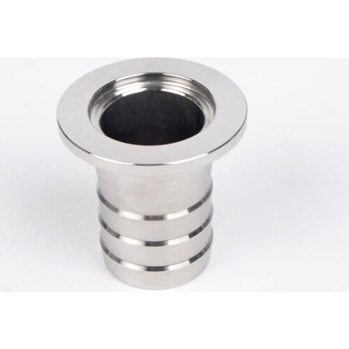 1pc 304 Stainless Steel Flange Barb Adapter KF-16 KF-25 KF-40 KF-50 Flange Size Barb Fit Hose 8mm 10mm 13mm 16mm 20mm 25mm 40mm
