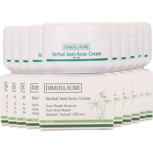 Dimollaure herbal Ginseng Acne Treatment Blackhead Removal Anti Acne Cream Oil Control Shrink Pores Acne Scar Remove Face Care