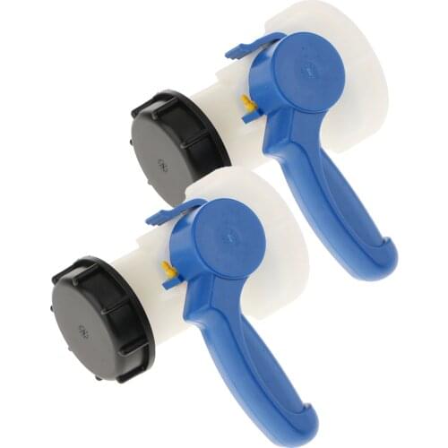 2 piece Anti-corrosion 1000L IBC Tote Tank Butterfly Valve Switch Water Adapter Hose Pipe Connector(75mm)