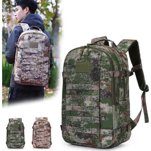2021 Outdoor Military Backpack Large Hiking Climbing Backpacks Camouflage Softback Daypack For Men Camping Travel Rucksack XA501