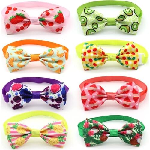 30/50 Pcs Dog Accessories for Small Dogs Luxury Summer Fruit Dogs Pets Bow Ties Necktie Small Dog Cat Bowties Pet Supplies Ties