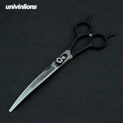 7" Down Curved Shears Pet Dogs Gromming Scissors Sharp Edge Animals Cat Downward Cutting Stainless Steel Barber Cutting Tools