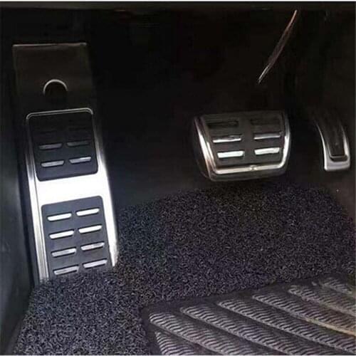 Car styling Stainless Steel Punch-free Pedal Modified Throttle Brake Pedal For Audi A4L A4 B9 A5 2016-2019