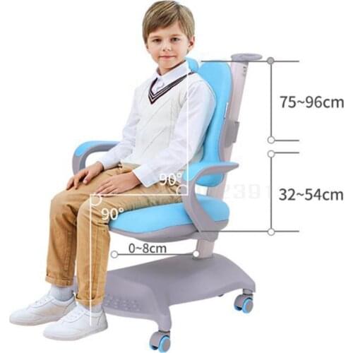 Childrens Learning Chair Students Household Backrest Chair Ergonomics Chair Can Be Lifted And Lowered, Desk And Writing