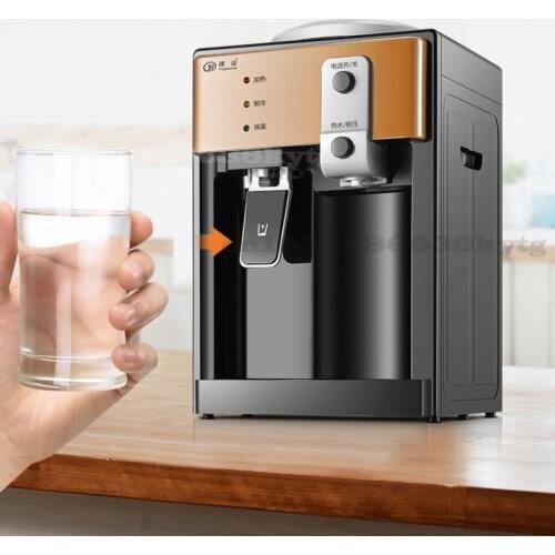Home Desktop Mini Warm&Hot Water Dispenser Pushing Switch Convenient Getting Water Energy-saving Water Heating Machine