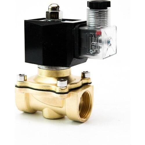 3/8" Brass Electric Solenoid Valve IP65 Waterproof Normally Closed Brass Solenoid Valve With LED Power Indicato24V 12V 220V 110V